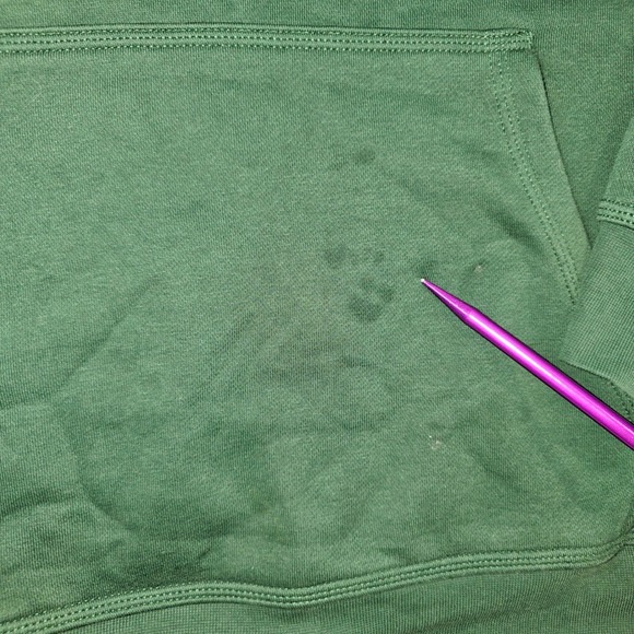 Nike Sportswear Club Fleece Hoodie Green Pullover Logo Size XXL Athleisure - Picture 4 of 6